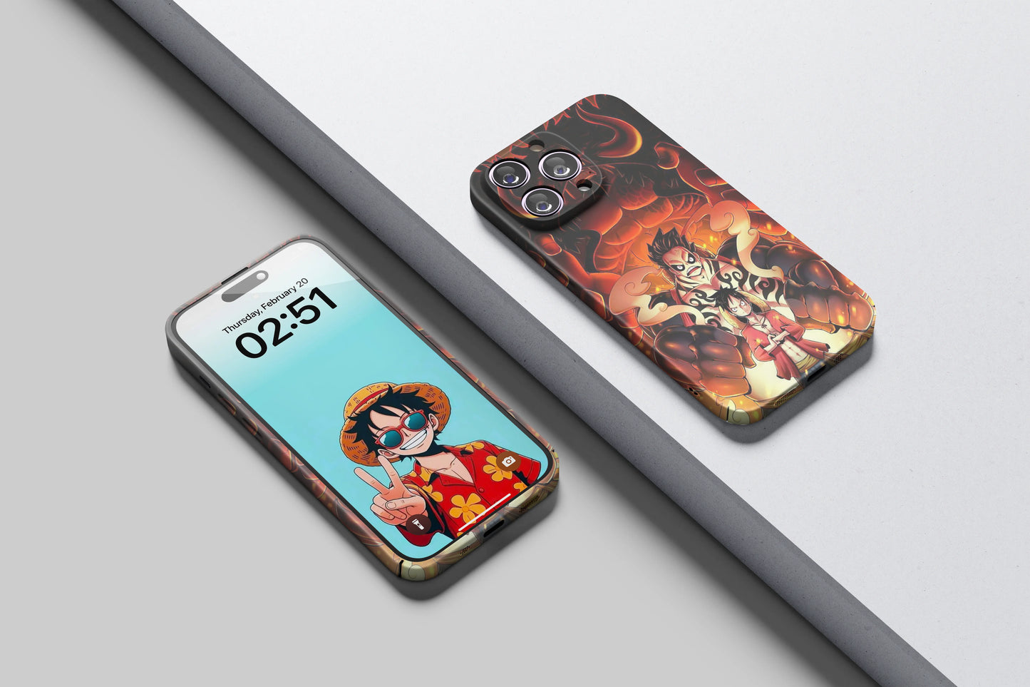 Luffy vs Kaido Dawn Over Onigashima | One Piece 3D Printed Anime Phone Case