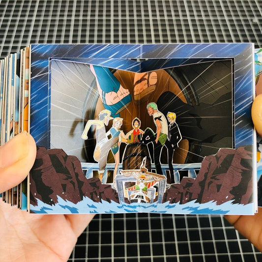One Piece 3D Comic Books Luffy / Zoro / Chopper Three-Dimensional Story Books
