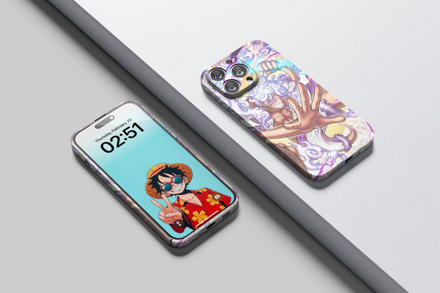 Gear 5 Luffy's Divine Thunder Strick | One Piece 3D Printed Anime Phone Case