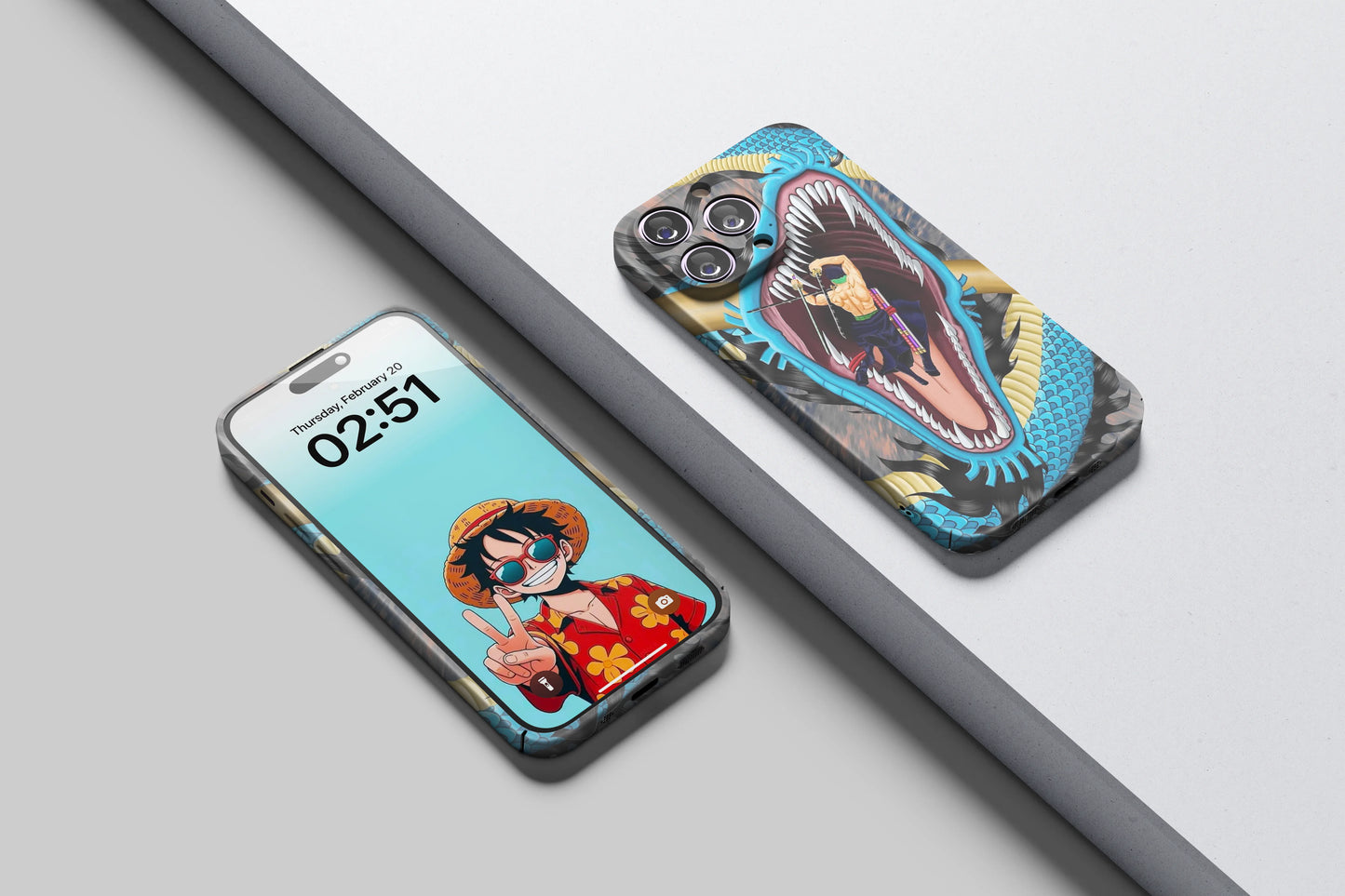 Zoro’s Epic Stand Against Kaido | One Piece 3D Printed Anime Phone Case