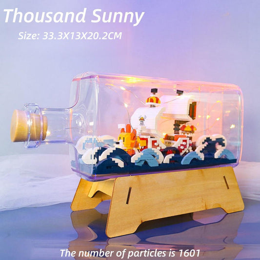 Thousand Sunny Puzzle Building blocks Drift Bottle Decoration