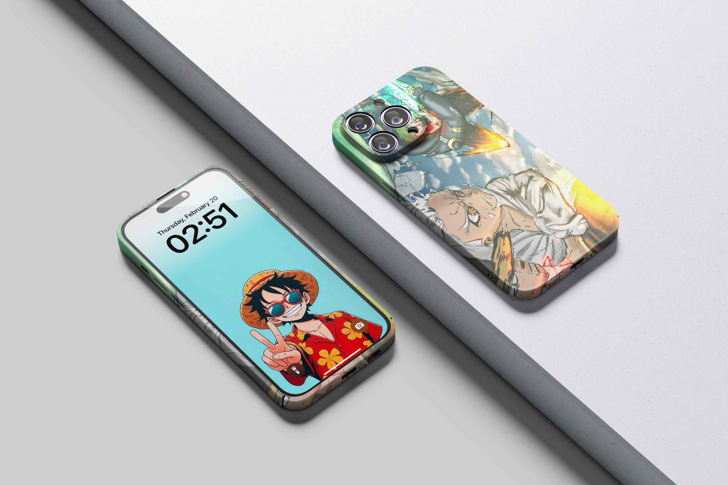 Zoro VS Seraphim Mihawk Echo Of Yoru | One Piece 3D Printed Anime Phone Case