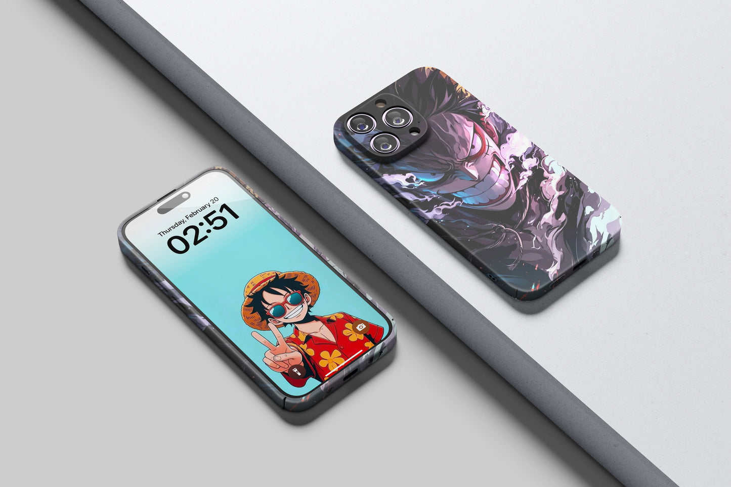 Straw Hat Luffy's epic energy | One Piece 3D Printed Anime Phone Case