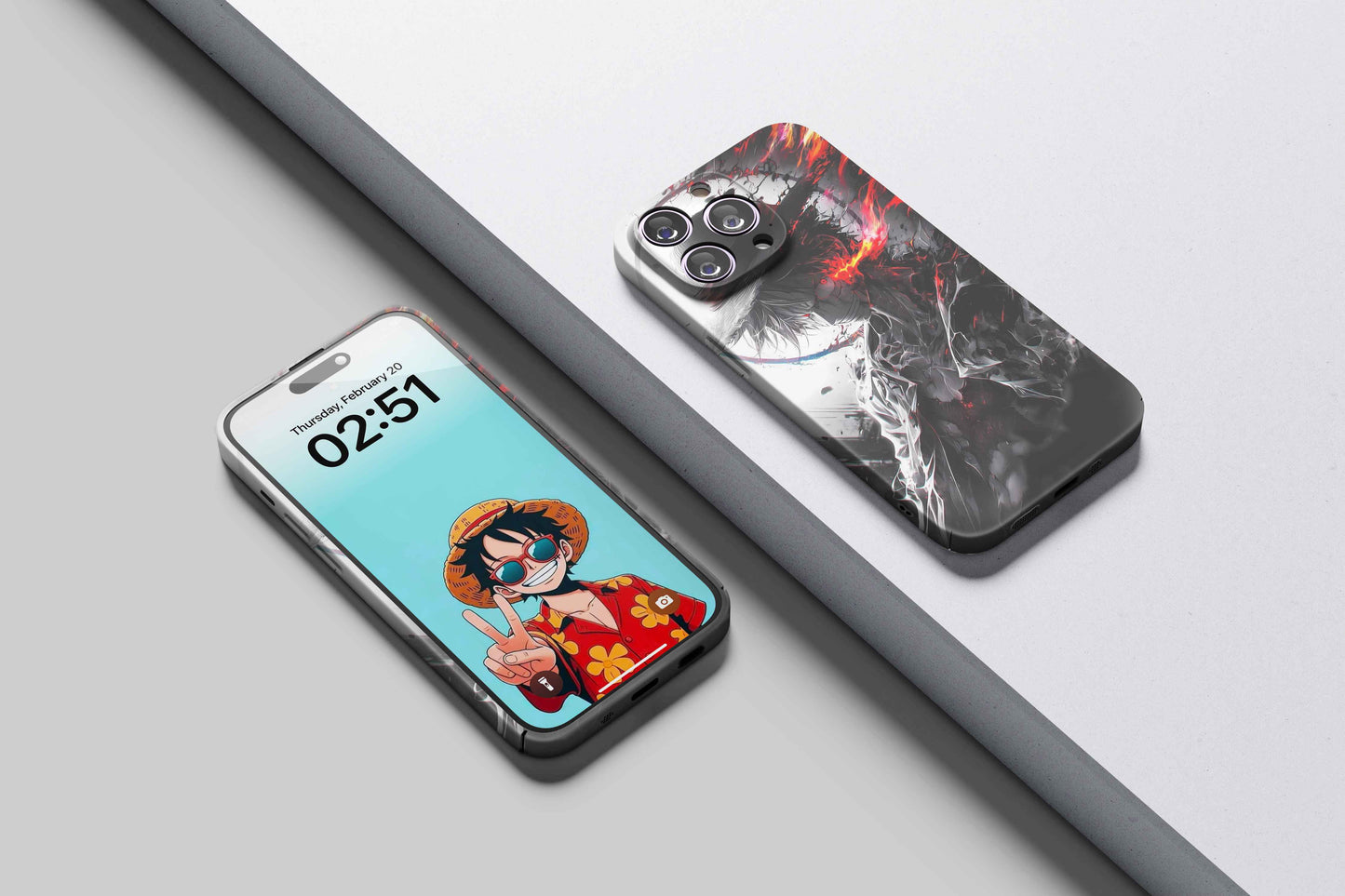 Monkey D Luffy Fire Of Nika | One Piece 3D Printed Anime Phone Case