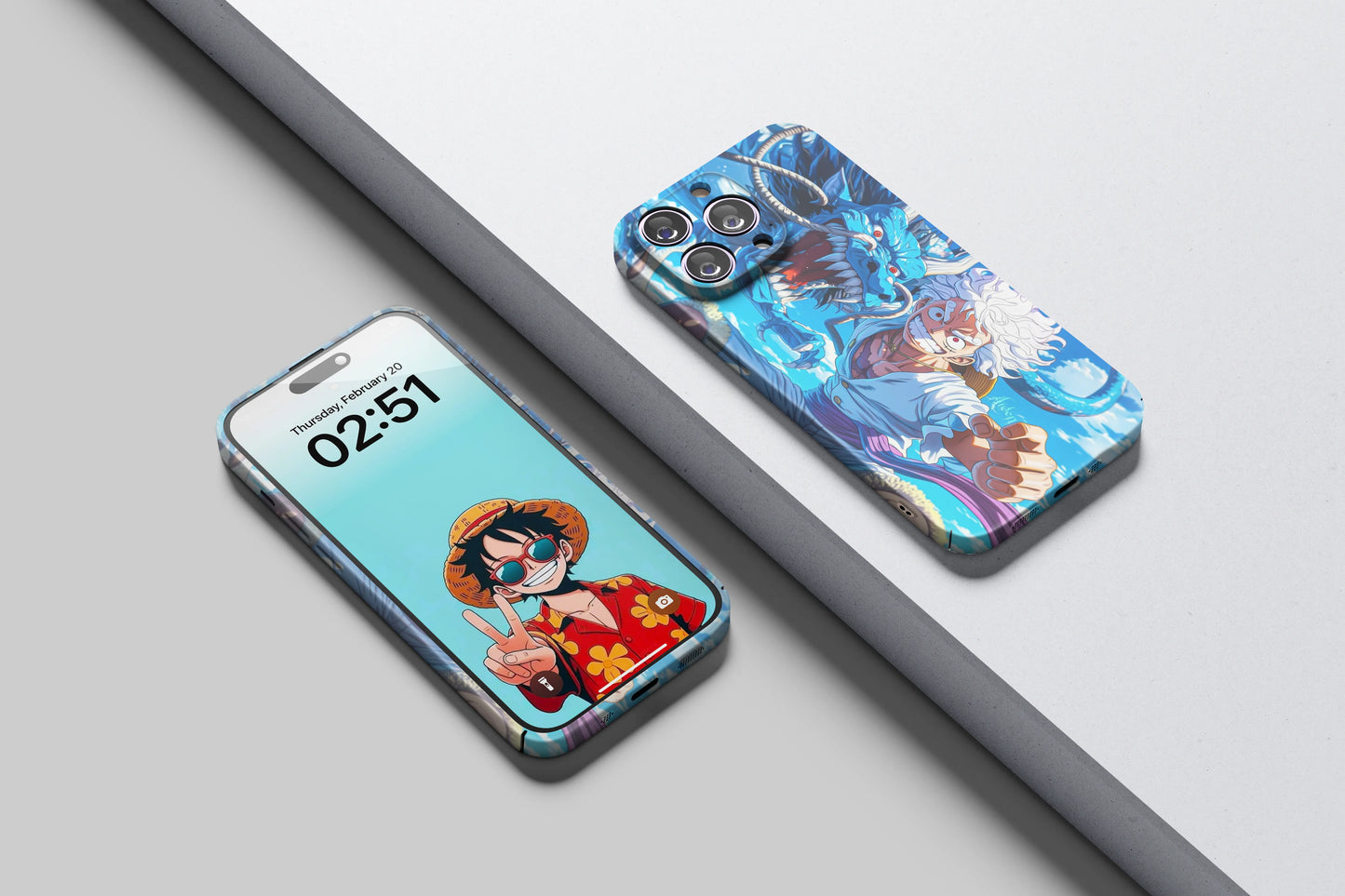 Gear 5 Luffy vs Kaido | One Piece 3D Printed Anime Phone Case