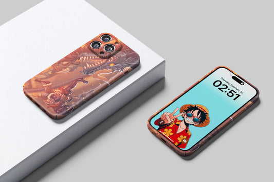 Luffy vs Kaido | One Piece 3D Printed Anime Phone Case