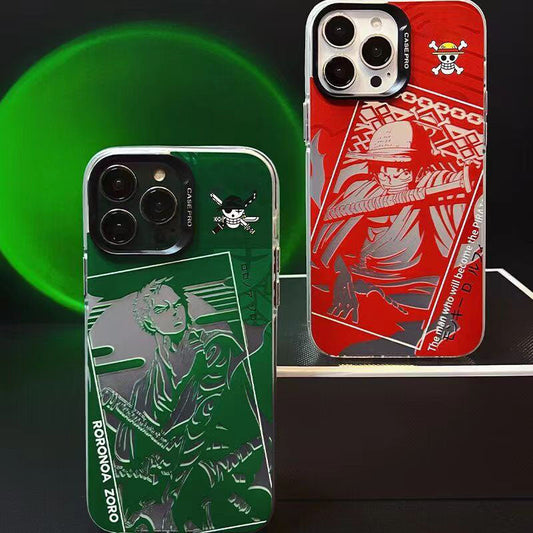 Luffy / Zoro iPhone Exquisite Trend Silicone Anti-Collision One Piece Phone Case