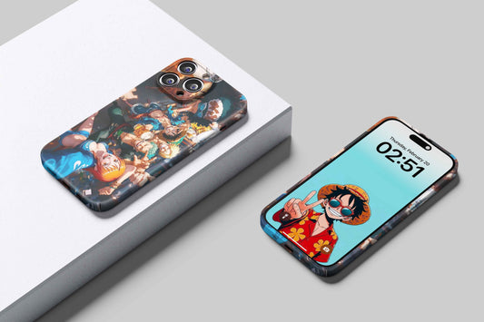 Straw Hat Pirates It's Selfie Time | One Piece 3D Printed Anime Phone Case