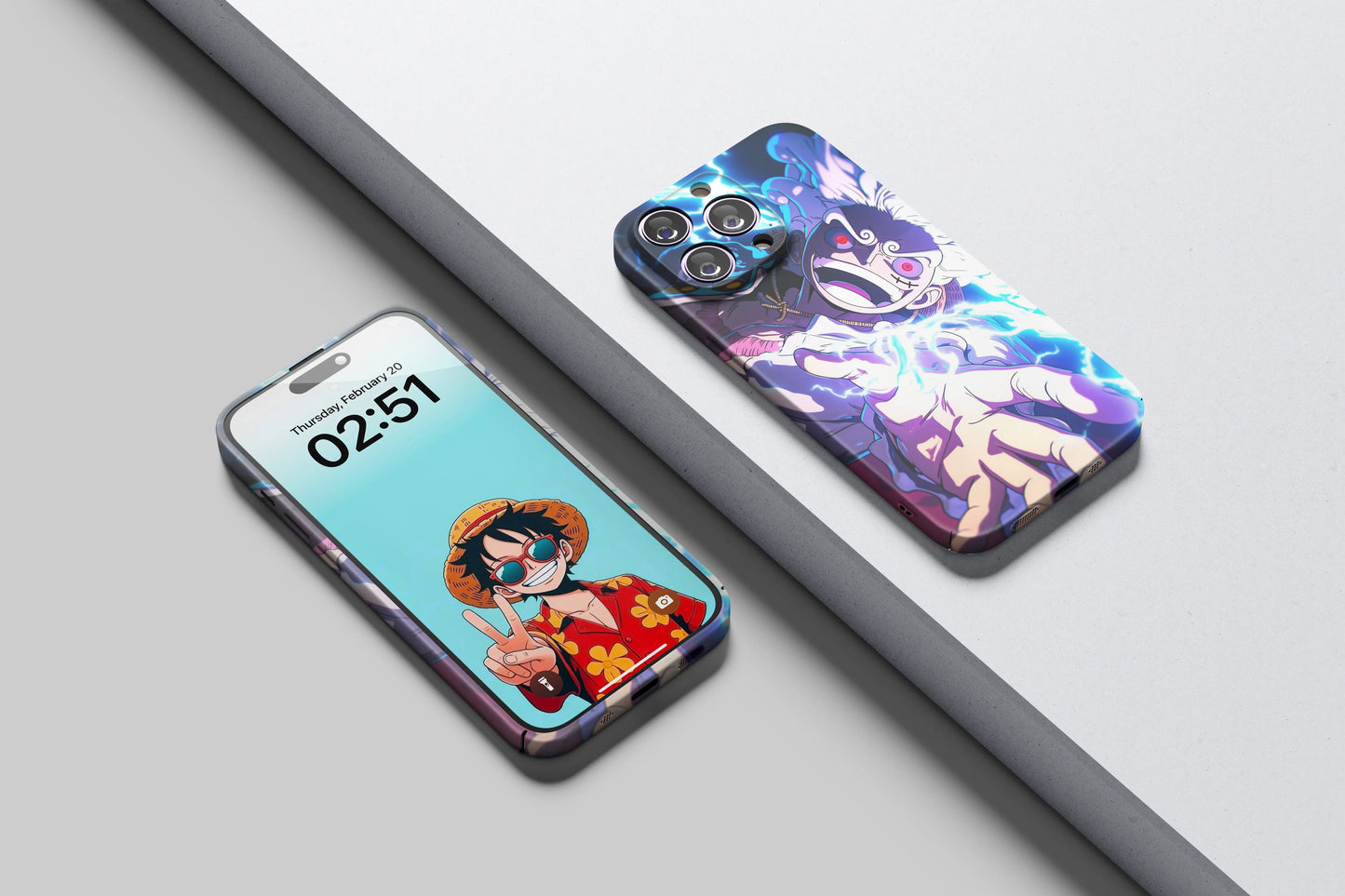 Gear 5 Luffy God Nika Smile| One Piece 3D Printed Anime Phone Case