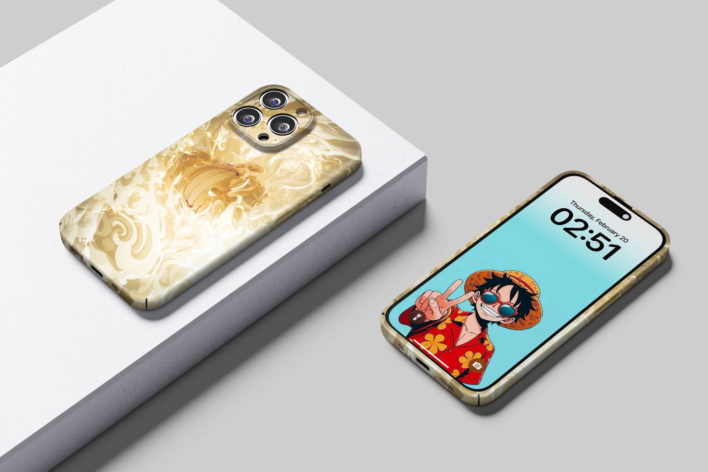 Gear 5 Luffy Awakening of The Sun God | One Piece 3D Printed Anime Phone Case