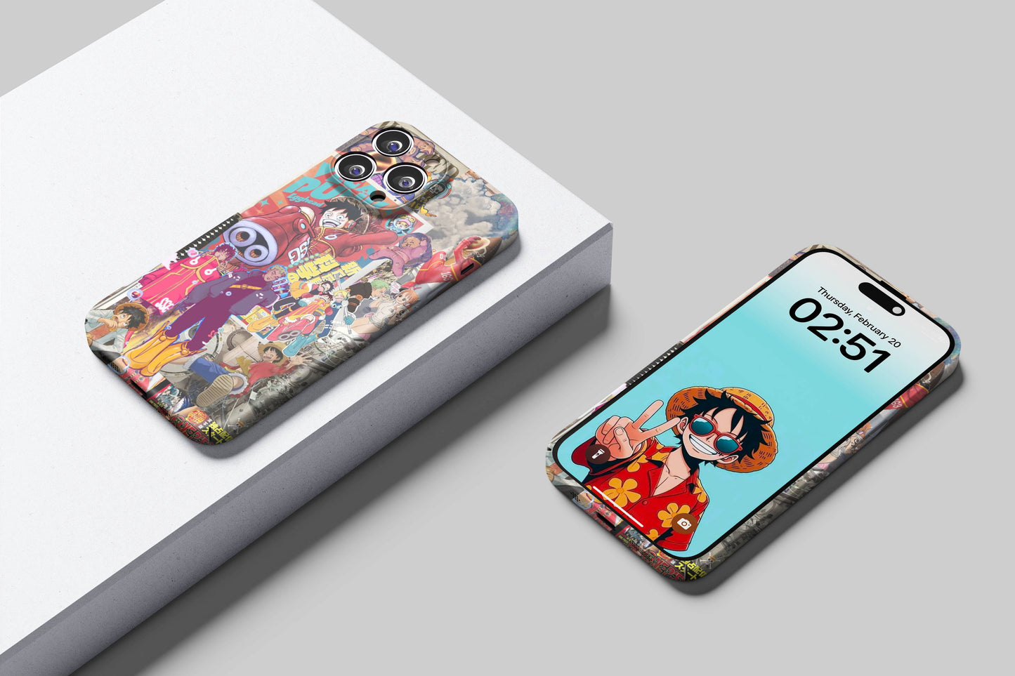 Luffy & Straw Hats In Egg Head Island | One Piece 3D Printed Anime Phone Case