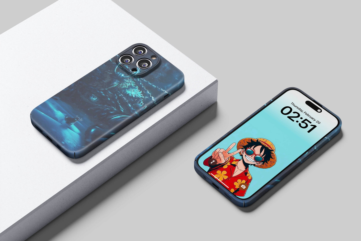 Luffy Meets Loki | One Piece 3D Printed Anime Phone Case
