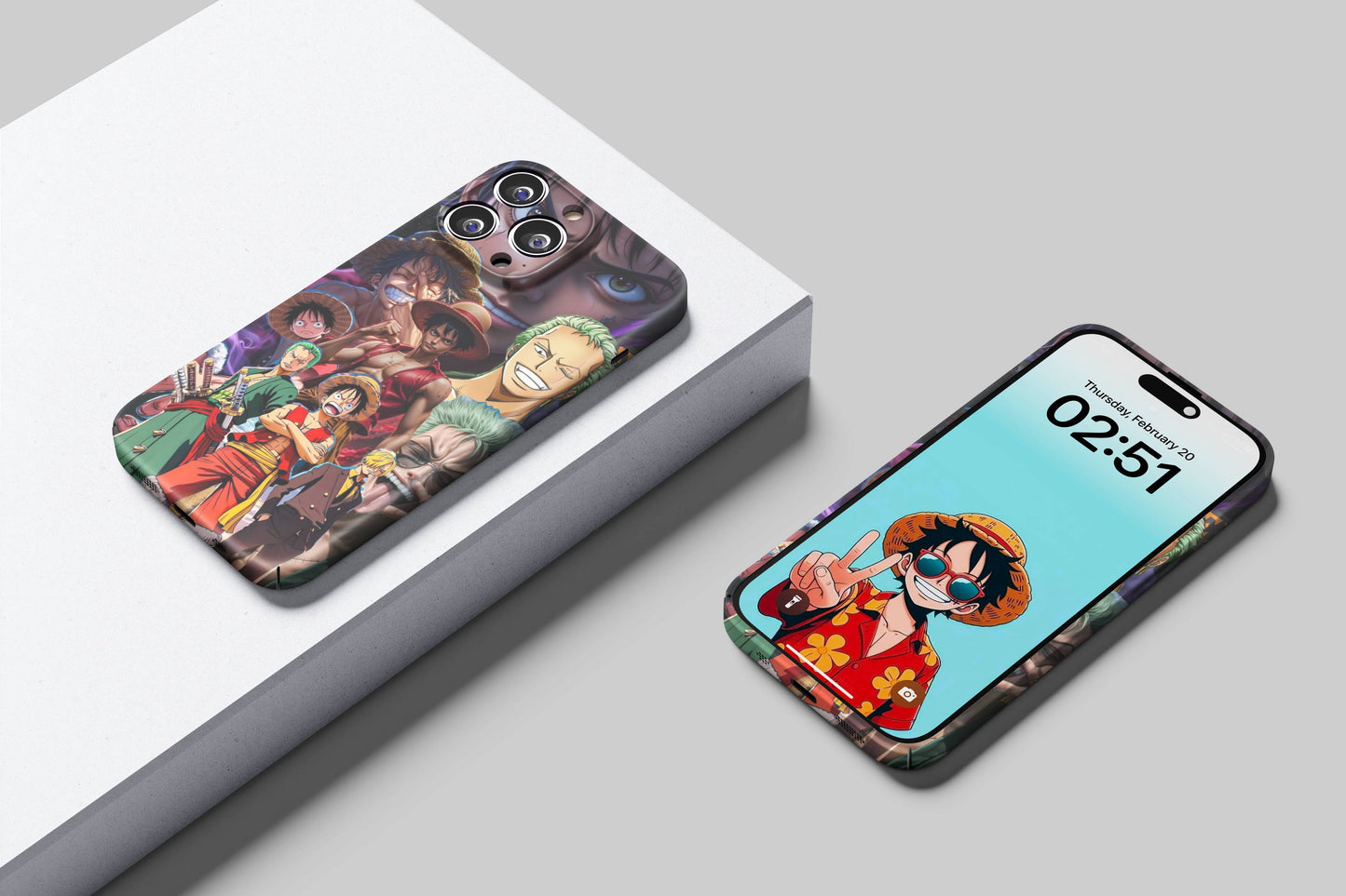 Luffy, Zoro & Sanji Heroes But Crazy | One Piece 3D Printed Anime Phone Case