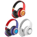 Casque de jeu Marvel Iron Man Captain America, casque supra-auriculaire Bluetooth 5.3 avec lumière RGB