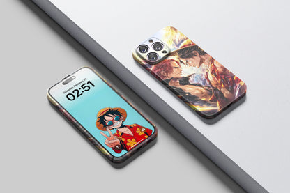 Luffy & Shanks The Promise Fulfilled | One Piece 3D Printed Anime Phone Case