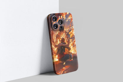 Ace And Luffy's Fire Of Brotherhood | One Piece 3D Printed Anime Phone Case