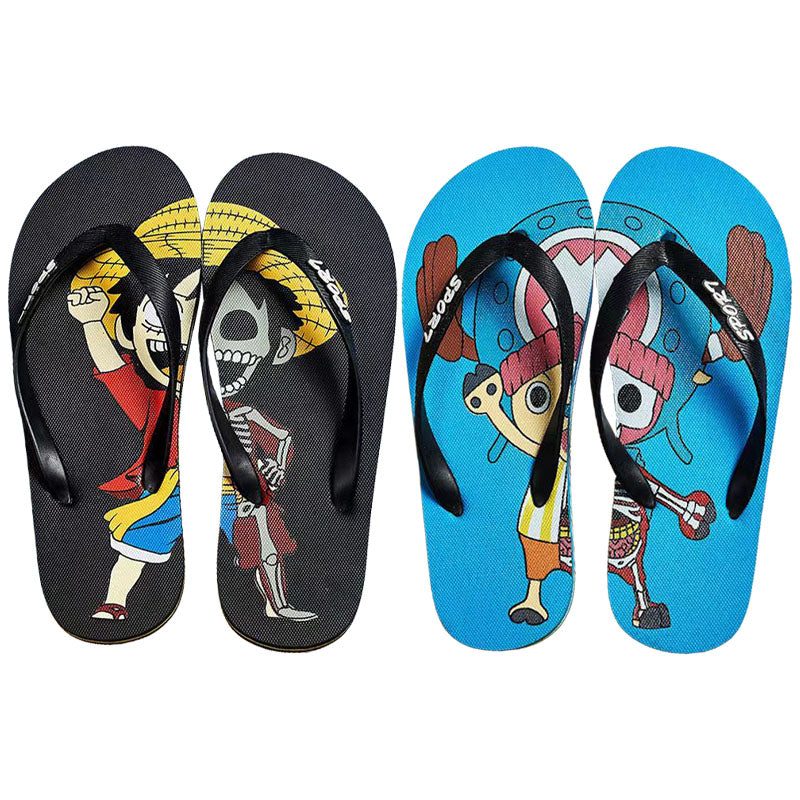 Pantoufles Luffy/Chopper confortables, douces et élégantes