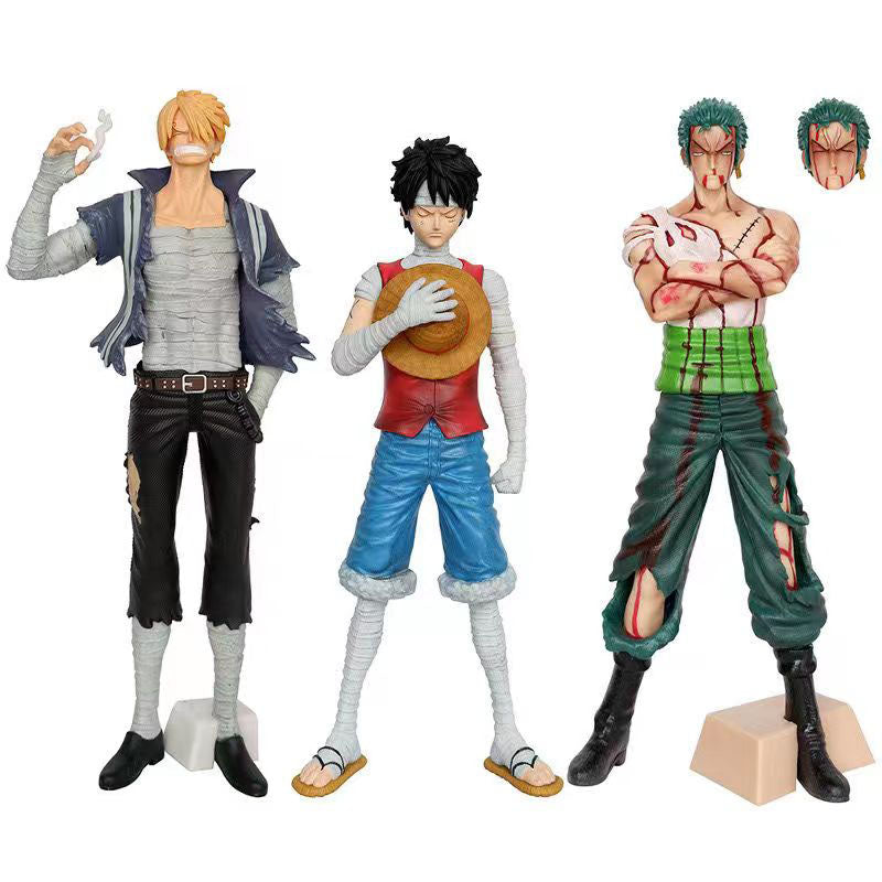 Sculpture de personnages beaux Luffy/Sanji/Zoro