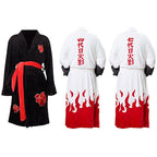 Robe de nuit en flanelle de ninja Fire Shadow - Endormez-vous dans une chemise de nuit confortable