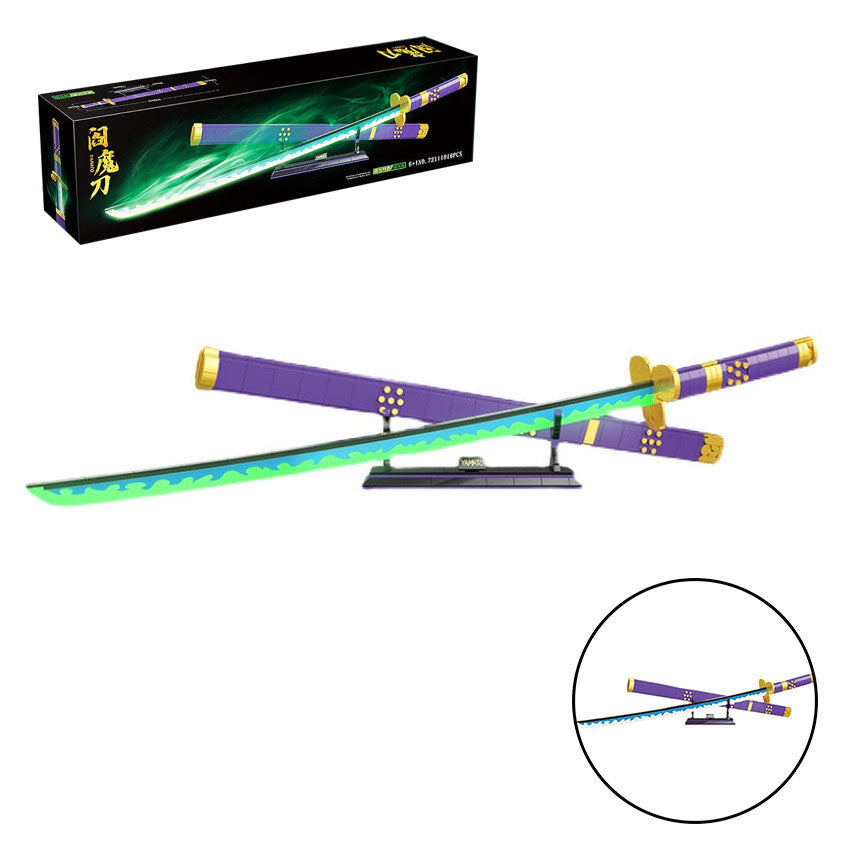 Roronoa Zoro Blocs de Construction Lumineux 806 Pièces Modèle Jouet