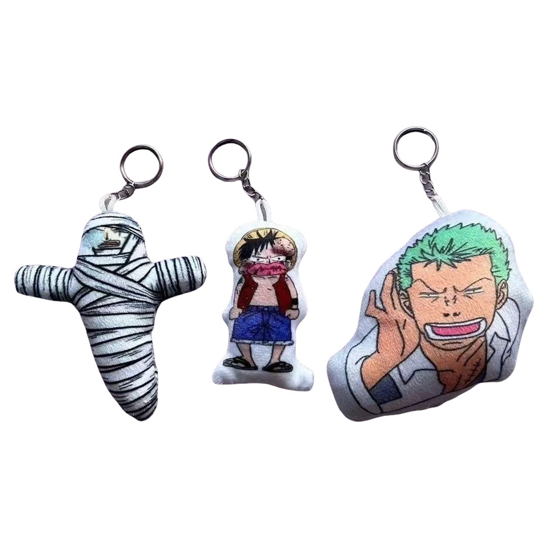 Porte-clés Luffy/Zoro avec Phrases Cultes