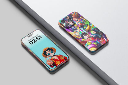 Straw Hat Pirates In Egghead Island | One Piece 3D Printed Anime Phone Case