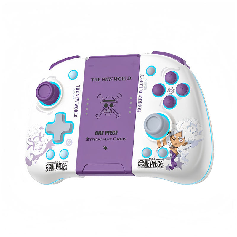 One Piece Monkey D Luffy Zoro Switch Controller Stand Set, Den Den Mushi Gamepad Holder & Wireless Pro Controller