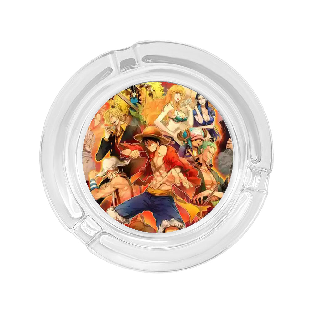 Luffy/Zoro/Sanji Glass Ashtray - Set Sail on Smoky Seas