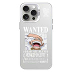 One Piece Monkey D Luffy Gear 5 Wanted Poster Phone Case, Laser Gradient Shockproof iPhone Case