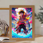 Luffy/Zoro/Sanji peuvent servir de miroirs, de peintures décoratives ou de tableaux lumineux.
