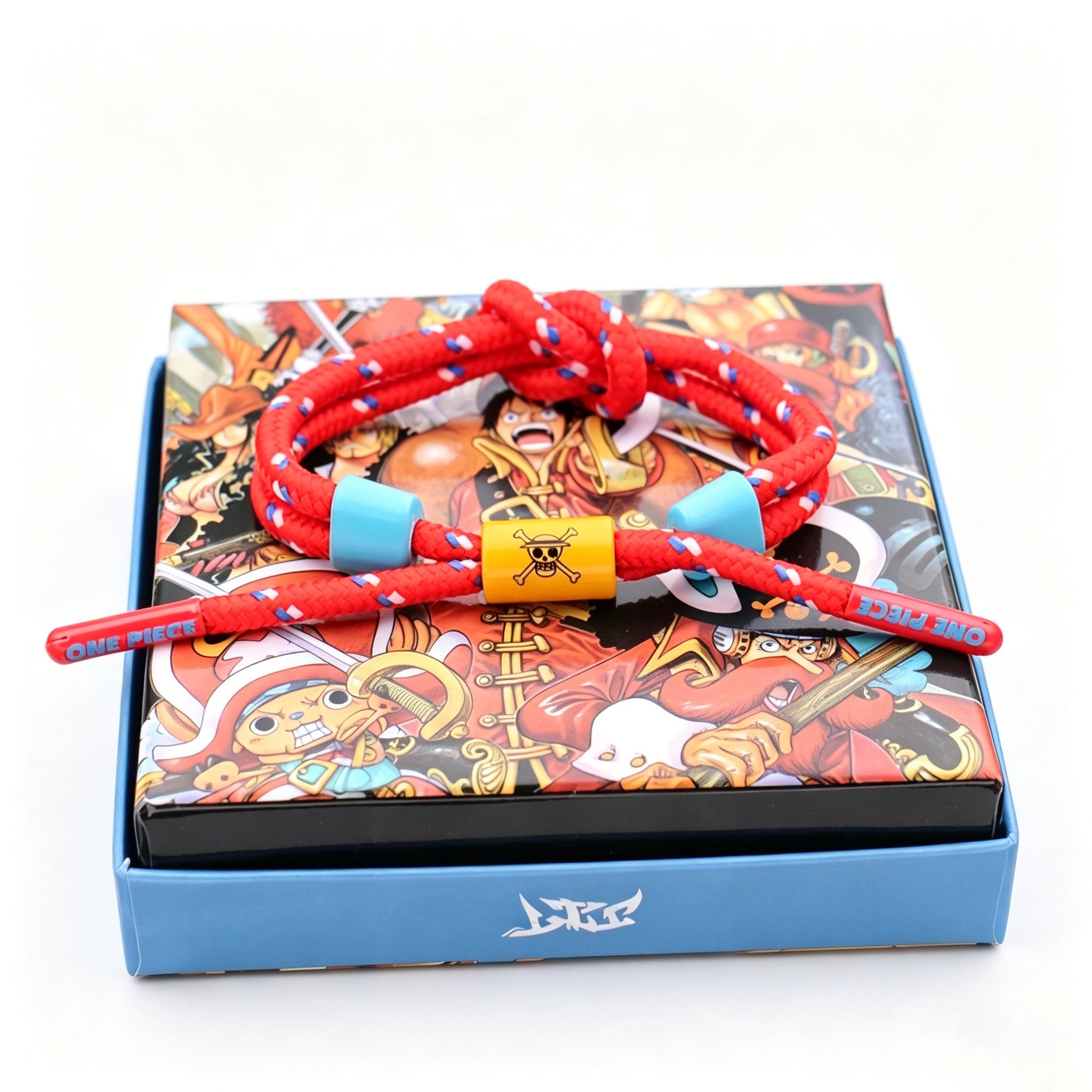 Bracelet tressé One Piece Anime - Bracelet en corde ajustable à thème pour les fans