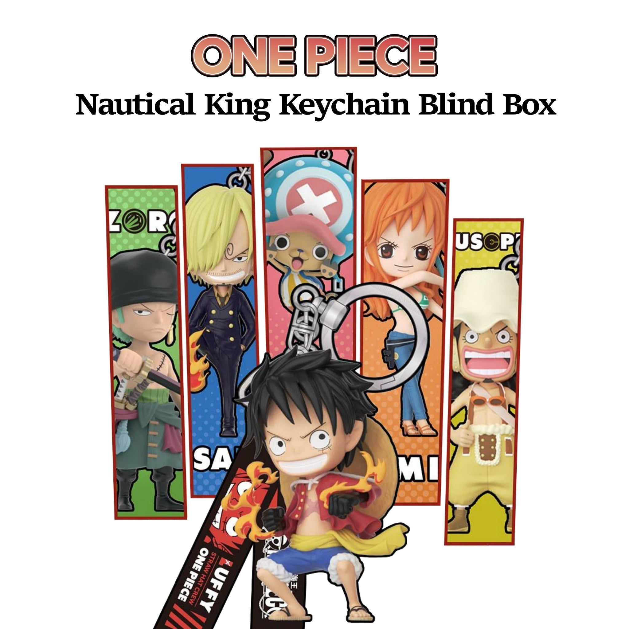ONE PIECE Nautical King Straw Hat Crew Keychain Blind Box | Anime Collectible