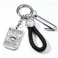 ONE PIECE Luffy Wanted Keychain with Mini Knife | Anime Bounty Tag Gift Set