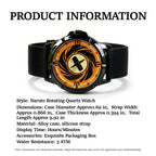 Naruto Itachi Montre à quartz rotative, Mode Ermite des Six Chemins Sharingan Montre-bracelet Anime