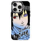 Naruto Sasuke Anime Phone Case, Graffiti Style Multi Character Shockproof Protective Case For iPhone All Models Anti-Scratch Soft TPU Cell Phone Cover