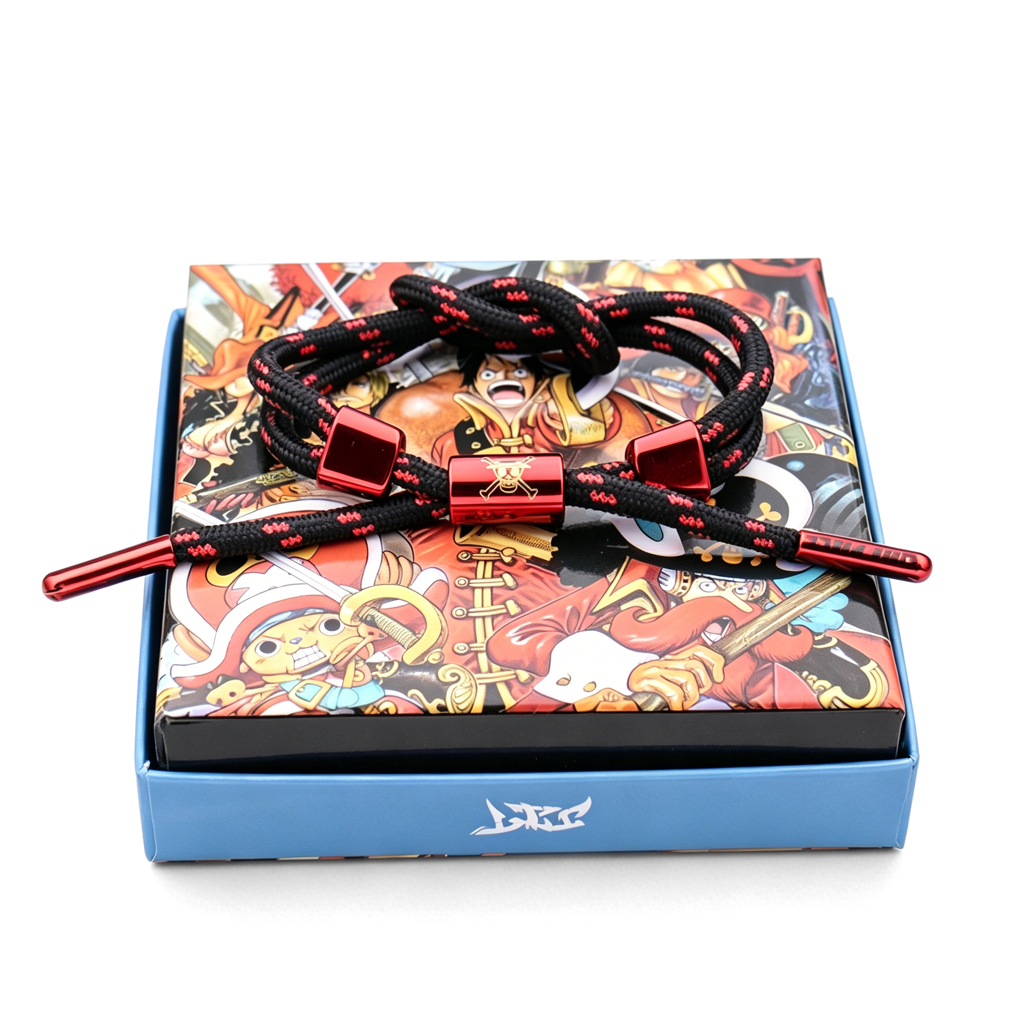 Bracelet tressé One Piece Anime - Bracelet en corde ajustable à thème pour les fans