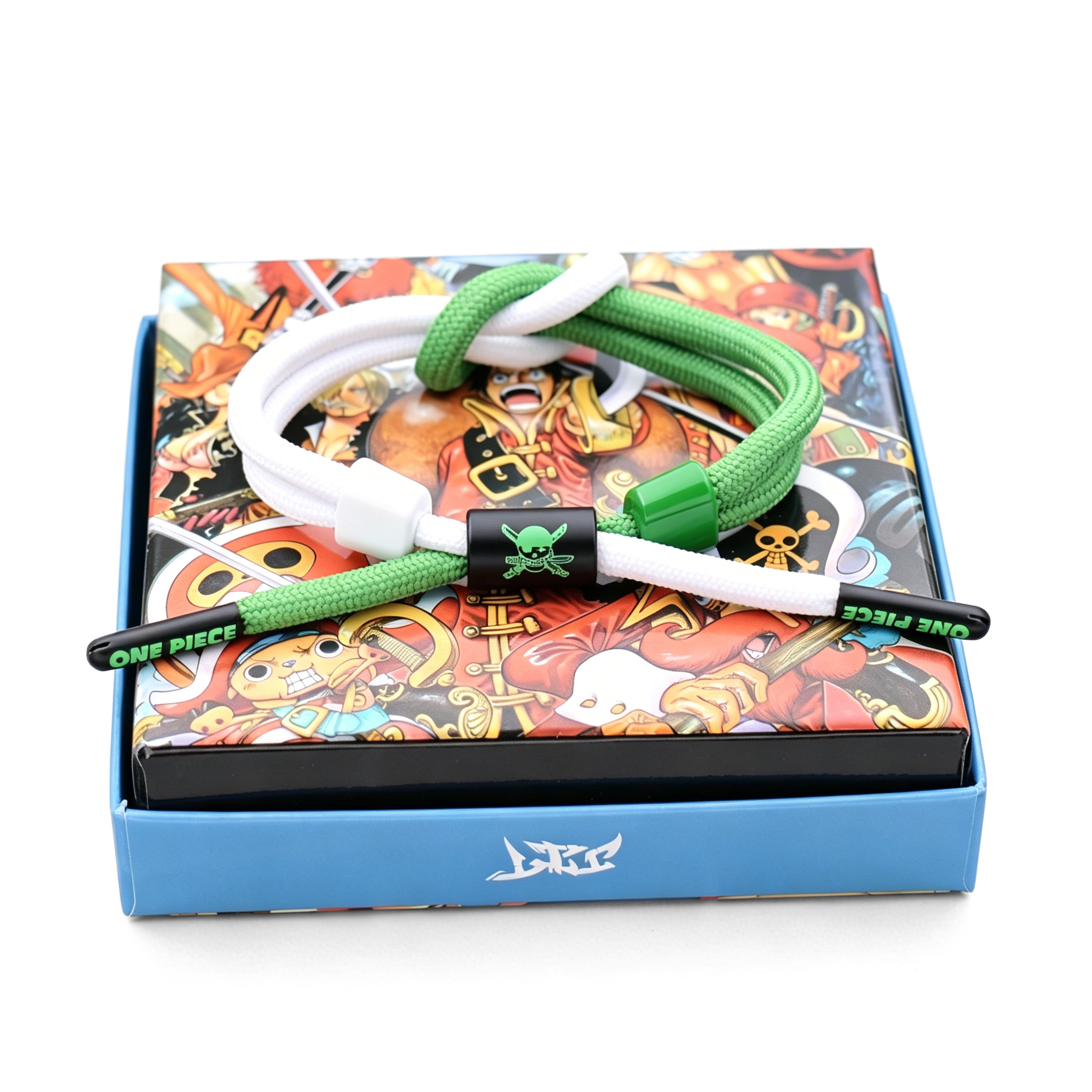 Bracelet tressé One Piece Anime - Bracelet en corde ajustable à thème pour les fans