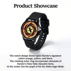 Naruto Itachi Montre à quartz rotative, Mode Ermite des Six Chemins Sharingan Montre-bracelet Anime