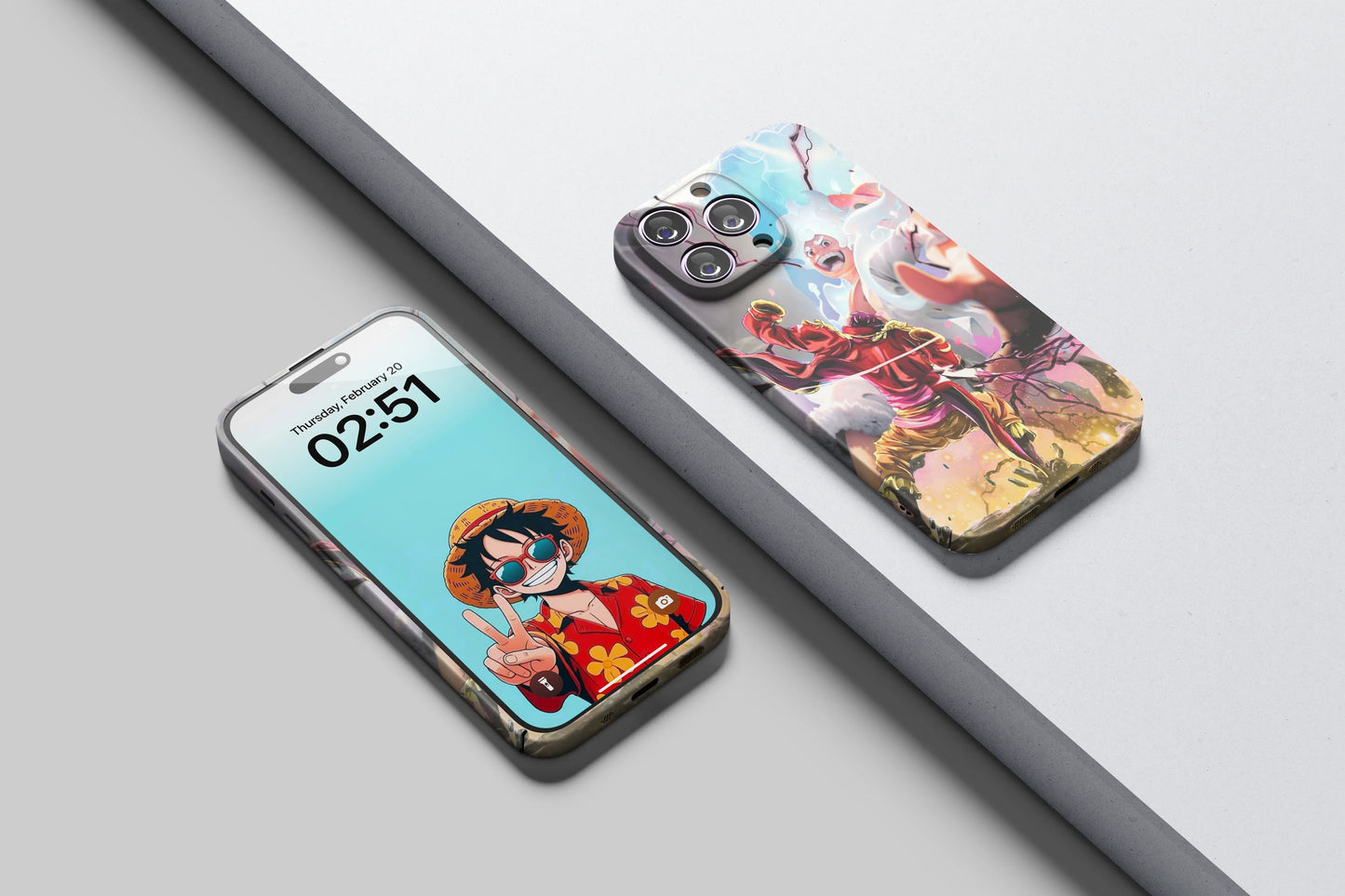 What-If  Luffy VS Roger Clash Of Kings | One Piece 3D Printed Anime Phone Case