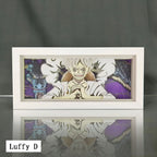 Décoration de cadre photo 3D des personnages Luffy/Ace/Zoro