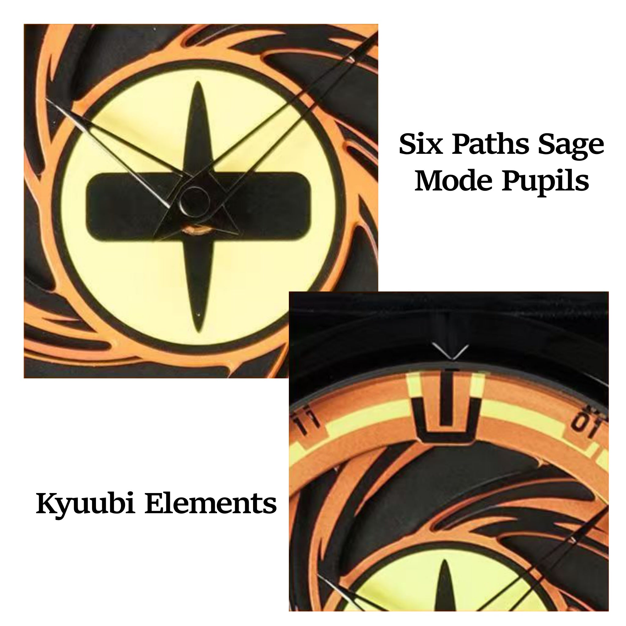 Naruto Itachi Montre à quartz rotative, Mode Ermite des Six Chemins Sharingan Montre-bracelet Anime