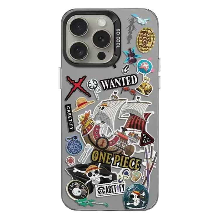 One Piece Monkey D Luffy Gear 5 Wanted Poster Phone Case, Laser Gradient Shockproof iPhone Case