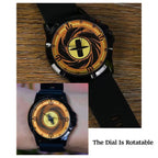 Naruto Itachi Montre à quartz rotative, Mode Ermite des Six Chemins Sharingan Montre-bracelet Anime