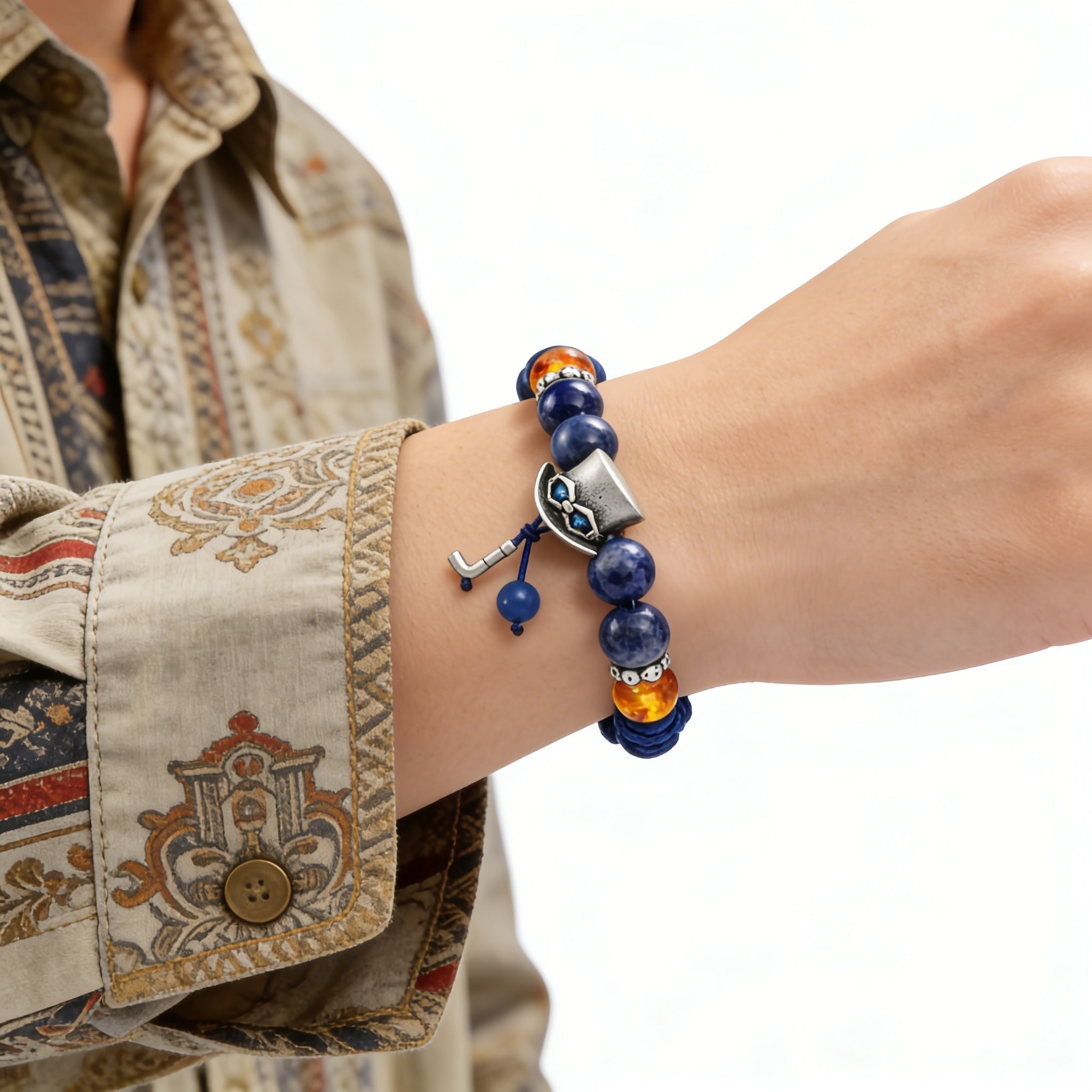 Bracelet Perles One Piece As Luffy Sabo | Bracelet à Breloques Anime Les Trois Frères