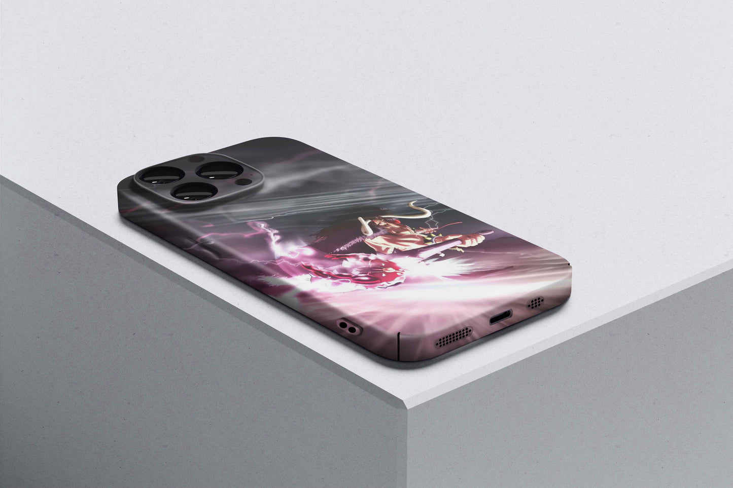 Luffy faced Hell Kaido's Thunder Bagua | One Piece 3D Printed Anime Phone Case