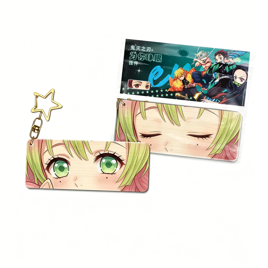 Demon Slayer 3D Lenticular Eye Changing Keychain - Anime Dynamic Hanging Ornament