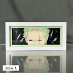 Décoration de cadre photo 3D des personnages Luffy/Ace/Zoro