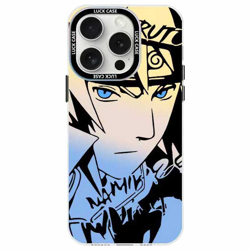 Naruto Sasuke Anime Phone Case, Graffiti Style Multi Character Shockproof Protective Case For iPhone All Models Anti-Scratch Soft TPU Cell Phone Cover