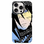 Naruto Sasuke Anime Phone Case, Graffiti Style Multi Character Shockproof Protective Case For iPhone All Models Anti-Scratch Soft TPU Cell Phone Cover
