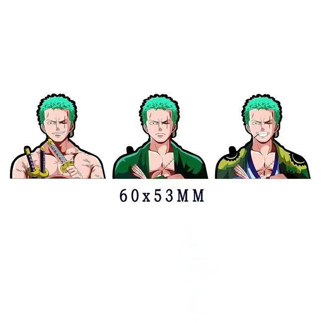 Autocollants 3D dégradés Luffy/Zoro/Nami